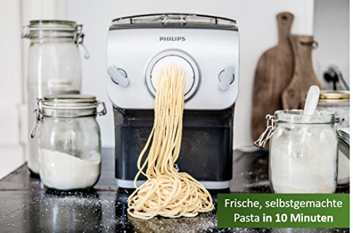 Philips Hr235812 Pastamaker 200 W Vollautomatische Nudelmaschine Mit Wiegefunktion Und 8 Formscheiben Grausilber Philips Hr235812 Pastamaker 200 W Vollautomatische Nudelmaschine Mit Wiegefunktion Und 8 Formscheiben Grausilber