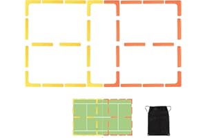 BOOSTEADY Court Lines Marker Kit Anti-Wind-Resistant Throw Down Markers 28pcs, Pickleball Net Court for Indoor Court