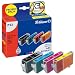 Produktbild 1x Pelikan Promopack P02 für Canon Pixma IP 3000, 3100 - BLACK, CYAN, MAGENTA, YELLOW - + 100 Blatt Ti-Sa Fotocards 10x15 cm 210g glossy