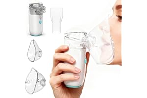 BEURER Nebuliser Machine for Adults & Kids, Handheld Nebulizer with 2 Masks and Mouthpiece, Portable nebuliser for Adults & Kids with Charging Function, Suit for Home & Travel