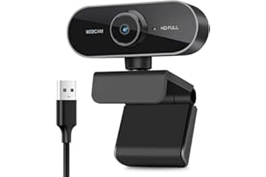 TRILINK Webcam with Microphone, 1080P HD Webcam for Desktop/Laptop/Computer/PC - USB Web Camera for Video Calling Recording Conferencing, Live Streaming, Webinar Etc. Compatible With Windows Android iOS Linux