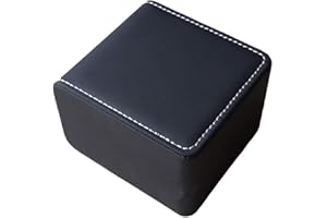 Haifly - Scatola Porta Orologi in Finta Pelle, con Fessura Singola, Colore: Nero