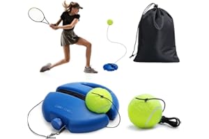 EUBSWA Juego de entrenamiento de tenis con 2 pelotas de tenis