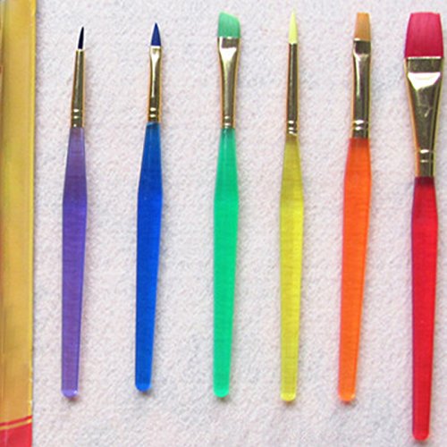 6 Stück / Set Fondant Kuchen Dekorieren Malerei Pinsel DIY Kit - 2