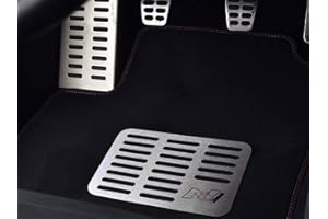 autoCOVR Fußmatten Stahlabdeckung für i30 N - 1 Stück Platte i30N Edelstahl Gebürstet