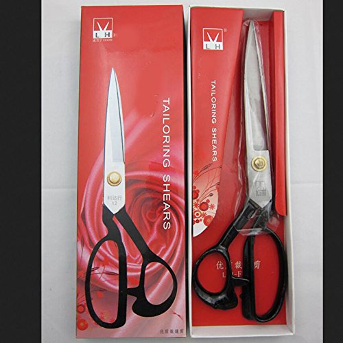 Buwico® Professional Heavy Duty Edelstahl Kleidung Tailor Schere schneidern Tailor Stoff Scheren 20,3 cm/22,9 cm/27,9 cm, schwarz, 28 cm - 7