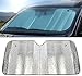 Produktbild Auto Frontscheibe Sonnenschirm Ausgezeichnete UV Sonne und Hitzereflektor Einfach Zu Verwenden Sonne Schatten-Silber (140 * 70 cm)