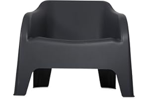 Toomax Fauteuil Petra Empilable,Résine,Anthracite