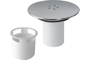 Mupkvy Shower Drain Cover Replacement, 90mm / 115mm Shower Trap Cover Replacement, Removable Shower Plughole Cover Shower Waste Trap Cover, Fast Flow Shower Plug