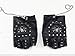 Produktbild Pinhan Shantou Half Finger Lederhandschuhe Rivet Kette Motorradhandschuhe Outdoor Sports Fitness Rutschfeste Pu Reithandschuhe Schwarz Für Männer