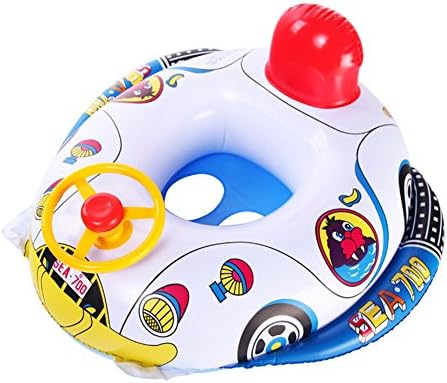 HAHAone 2 pack Baby Kids Infant Swimming Seat Float Inflatable Swim Ring with Inflatable Armbands set for Ages 1-6