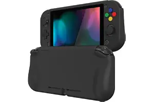 PlayVital ZealProtect Funda Protectora Dura para Nintendo Switch Lite Accesorios Carcasa con Protector de Pantalla & Tapas de Agarre para el Pulgar & Pegatinas de ABXY Dirección Botón