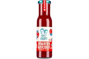 ‎TOM & KRISSI'S Tom & Krissi's Ketchup, 270g - fructosearmer Ketchup/fructosearme Sauce, vegan (Tomaten Ketchup)