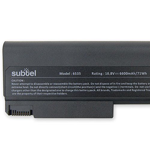 subtel® Qualitäts Akku (6600mAh) für HP Compaq 6530b 6535b 6730b 6735b EliteBook 6930p 8440p 8440w ProBook 6440b 6445b 6450b 6455b Notebookakku Laptopakku Ersatzakku Batterie - 4