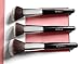 Kabuki Make Up Brush Set - Essential 6pc Travel Kit With Powder Eyeshadow Foundation Blush Brushes