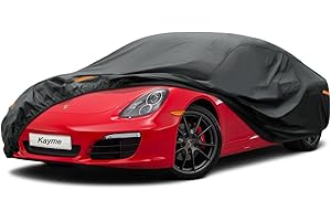 ‎KAYME Kayme 7 Schichten Coupé Autoabdeckung Wasserdicht Atmungsaktiv, Vollgarage Autoplane für Sonne Staub Schutz, Universal für Porsche 718, Jaguar F-Type, Nissan 350z/370z, BMW Z4 usw. (bis zu 450 cm)