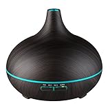 VicTsing 300ml Aroma Diffuser, Holzmaserung Ultraschall...