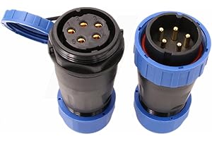 HangTon TY28 5 Pin 25A aviazione impermeabile Marine barca connettore maschio femmina cavo spina zoccolo vite-grimpare senza saldatura