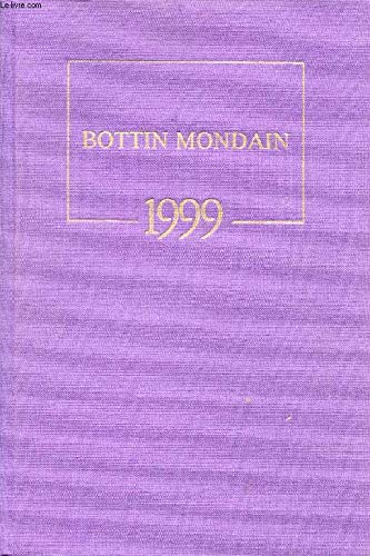 Preisvergleich Produktbild BOTTIN MONDAIN, 1999
