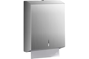 ‎MODUNFUL modunful Paper Towel Dispenser Wall Mounted - Multifold Trifold Paper Towel Dispenser, Large Capacity Stainless Steel Tissue Holder, Suitable for Bathrooms and Public Places