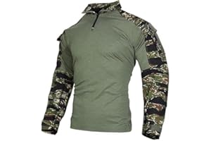 EMERSONGEAR Männer Taktik-Hemd, Gen3 Airsoft Kampfarmee Paintball Schnelltrocknender Langärmliger BDU-T-Shirt-Oberteil