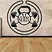 Produktbild Gym Wand-Dekor Vinyl Aufkleber Wandtattoo Muskeln Power Gym Workout Removable Vinyl-Wandaufkleber 58x58cm