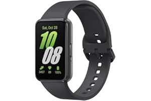 Samsung Galaxy Fit3, Smart Watch, Fitness Tracker, Health Monitoring, Black, 3 Year Extended Warranty (UK Version)