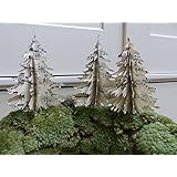 3 Bäumchen aus Notenpapier