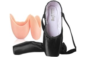 ZESLIV Donna Scarpe da Danza Classica, Scarpe da Danza Bambina, Scarpette da Balletto Pointe, Scarpette da Ginnastica