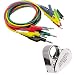 Produktbild Dolity 5x 4mm Bananenstecker zu Krokodilklemme Messleitung Prüfkabel +40x 25mm Glas LED Vergrößerungslupe