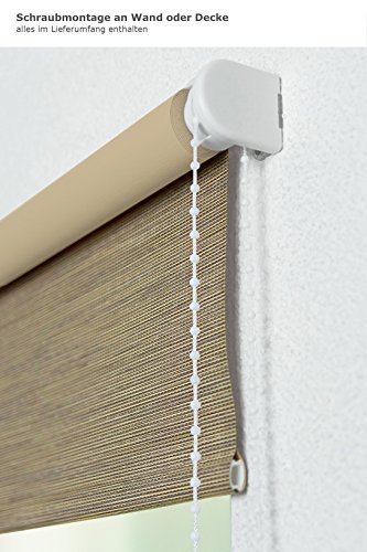 Lysel Rollo Grande S28, (B x H) 120cm x 175cm in braun/Juno black-out nuss - 2