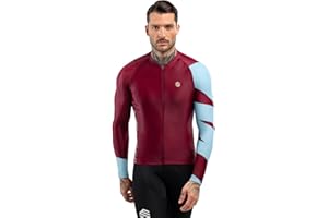 SIROKO Maillot Ciclismo Manga Larga M2 Hombre Ropa de Ciclismo Corte Slim Ajuste aerodinámico