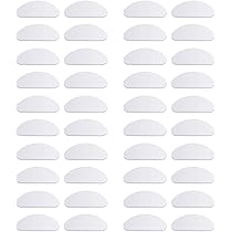 ZORVYN 20 Paia Naselli Adesivi Antiscivolo Sottili In Silicone Per Occhiali, Occhiali Da Sole E Occhiali Protettivi (nero