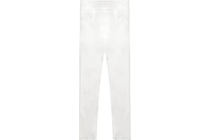 Aislor Pantalones Vaquero para Niña Pantalones Ajustado Casual Pantalón Leotardo Elástica con Bolsillos Pants Rectos Color Sólido Leggings Niña