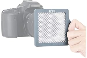 KIWIFOTOS 3"x3" Universale Resistente e Leggero Bilanciamento del Bianco Fltro con Cordino per Tracolla per Obiettivi fino a 82mm, Certificata 18% di Trasmissione per Misurazione come Grey Card