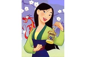 N\C Kit de peinture diamant 5D pour adultes et enfants idéal pour la décoration murale de la maison (Mulan et Dragon2 30×40 cm)