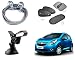 Auto Pearl Premium Quality Car Accessories Combo of Full Steel Towing Tow Cable 2000kgs 6mm Heavy Duty 4Mtr. & Universal Car Windshield Mount Holder Mobile Stand. & Premium Quality Car Auto Window Side Chipkoo Sunshade Curtains Black Set of 5 Pcs. RS.916.00