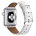 Produktbild kashyk Kompatibel Armband Für Apple Watch 38mm/40mm,Classic Weiches Leder Sports Ersetzerband Verstellbares Zubehör Uhrenarmband für i Watch Series 4 3 2 1,mit Metallschließe echtes Leder Armbänder