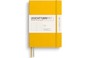 LEUCHTTURM1917 374000 Notebook Medium (A5), Softcover, 123 Numbered Pages, Sunflower, Dotted