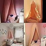 Baby Betthimmel Baldachin Baumwolle Rund Moskitonetz Insektenschutz Kinder Prinzessin Spielzelte Dekoration fürs Kinderzimmer - 3