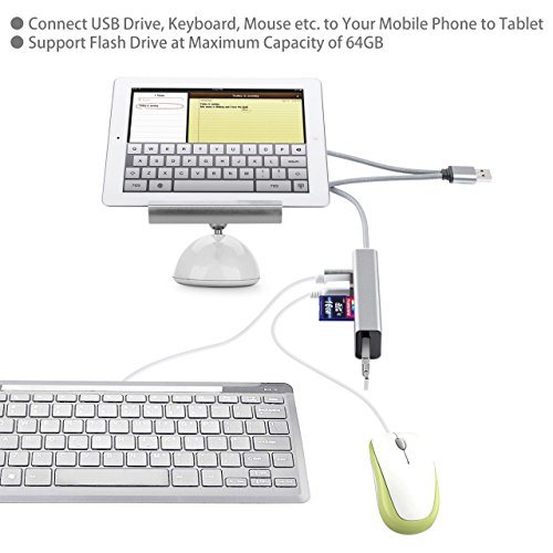 KiWiBiRD 3-Port USB / Micro USB OTG HUB mit SD / Micro SD High Speed Kartenleser Kompatibel mit Windows PC, MacBook und OTG-fähigen Android Geräten - 6