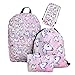 Produktbild Leah's fashion® Einhörner Sachen Reisen kinderrucksack einhorn Freizeit Einhorn Rucksack mit Turnbeutel& einhorn pinsel Mäppchen für Kinder-Pack of 4