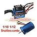 Produktbild Hobbypower 60A ESC Brushless Speed Controller + Hobbypower 9T 4400KV BL Motor for 1/10 1/12 RC Car (9T 4400KV Motor&60A ESC)