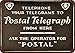 Produktbild qidushop Telephone Your Telegrams Vintage Look Reproduktion Dekorative Metallschilder für Frauen Wand Post Blechschild Geschenk 30 x 45 cm