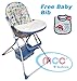 MCC Foldable Blue Baby High Chair feeding Highchair With Extra Tray