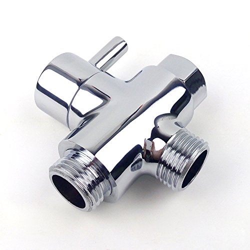 MINGOR SOLID MESSING Umsteller 3-Wege-Umschaltventil Alle 1/2 „IPS Duschsystem Ersatzteil, Poliertes Chrom - 7