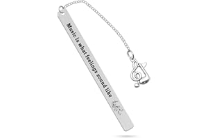 HEIGEBI Music Bookmark for Women Men Gift for Music Teacher Student Musicians Gift Music Lover Gifts for Her Him Girls Boys Graduation Retirement Leaving Thank You Gift Christmas Wedding Birthday Gifts