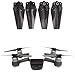 Produktbild Flycoo Faltbare Schnellverschlusspropeller Propellerpaar für DJI Spark - Quick-Release Folding Propellers (Vollcarbon-Faser (2 Paar))