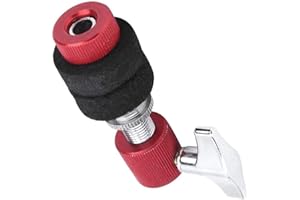 seelimGoo Hi Hat Clutch Jazz Drum Clutch Hi Hat-stand Accessory for Hi Hat Cymbal Standard Jazz Drum Parts Accessories Red Black