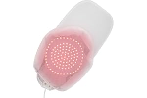 HOZEE Haarwuchs-System, 108 Stück Lamp Beads Haarwuchs-Hut, Ölkontroll-Haarausfall-Behandlungstherapie-Instrument für Männer und Frauen mit Schütterem Haar, Haarwuchs, Volleres Haar, Weißer Hut